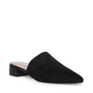 Steve Madden Lyra Black Suede Mule